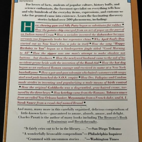 Panati's Extraordinary Origins of Everyday Things - Picture 2 of 7